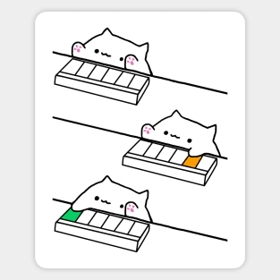 Bongo Cat & Keyboard Magnet